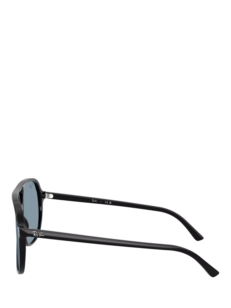 Ray-Ban RB2198 round sunglasses with black acetate frame, UK version