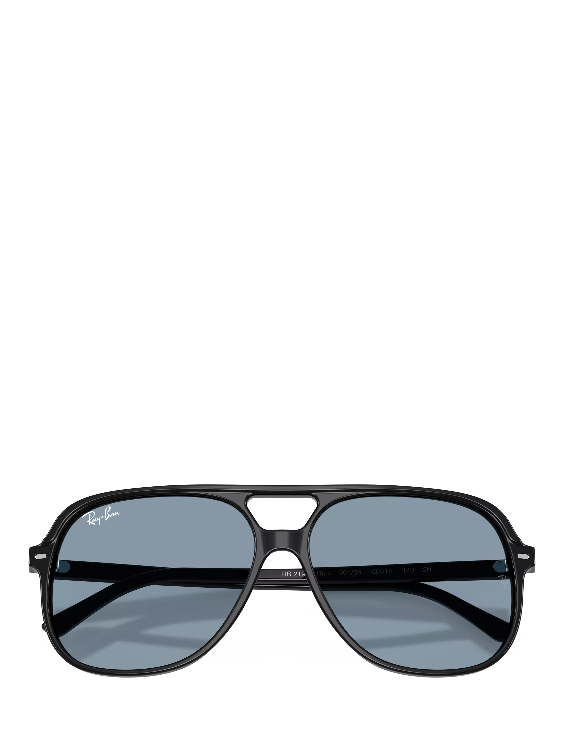 Ray-Ban RB2198 round sunglasses with black acetate frame, UK version