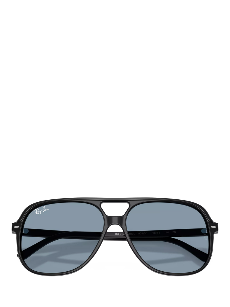 Ray-Ban RB2198 round sunglasses with black acetate frame, UK version