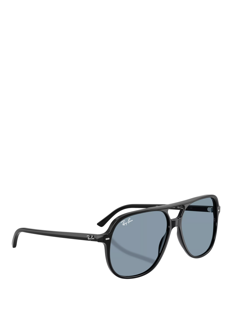 Ray-Ban RB2198 round sunglasses with black acetate frame, UK version