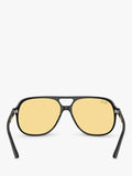 Ray-Ban RB2198 round sunglasses black frame, imported from the UK