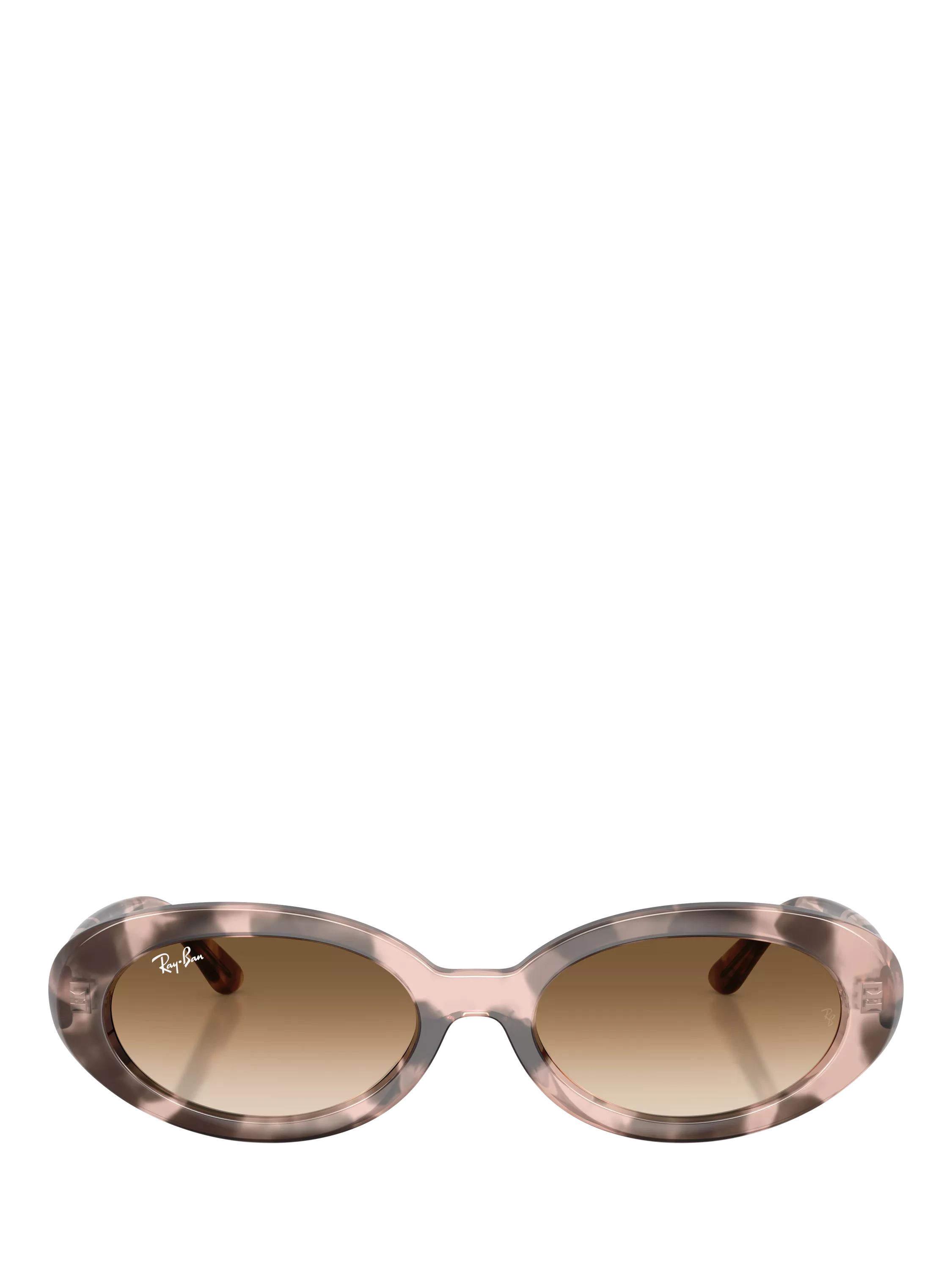 Ray-Ban women's oval sunglasses pink havana, UK version
