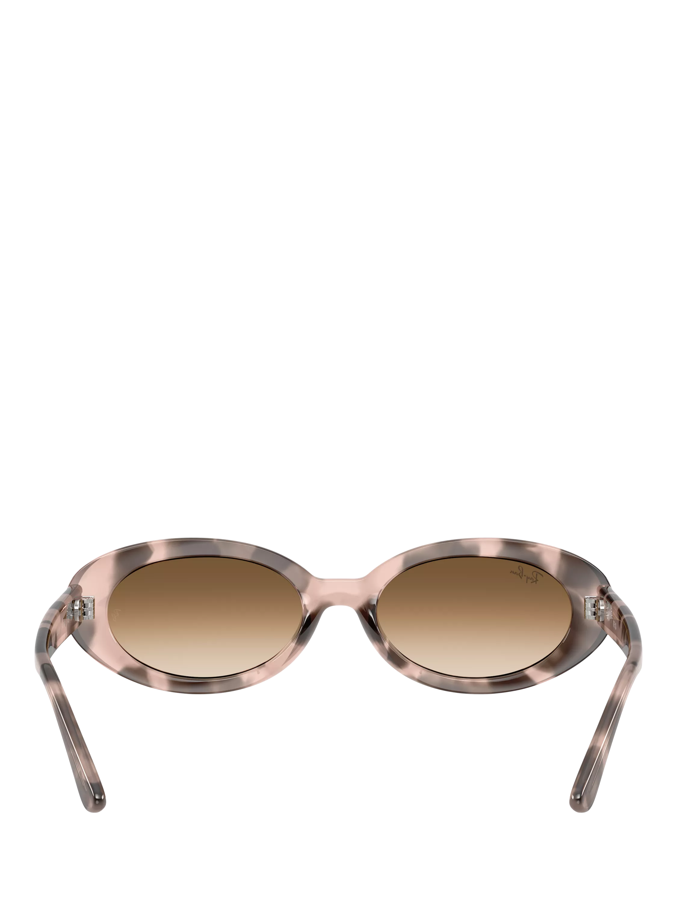 Ray-Ban women's oval sunglasses pink havana, UK version