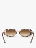 Ray-Ban women's oval sunglasses pink havana, UK version