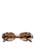 Ray-Ban women's oval sunglasses pink havana, UK version