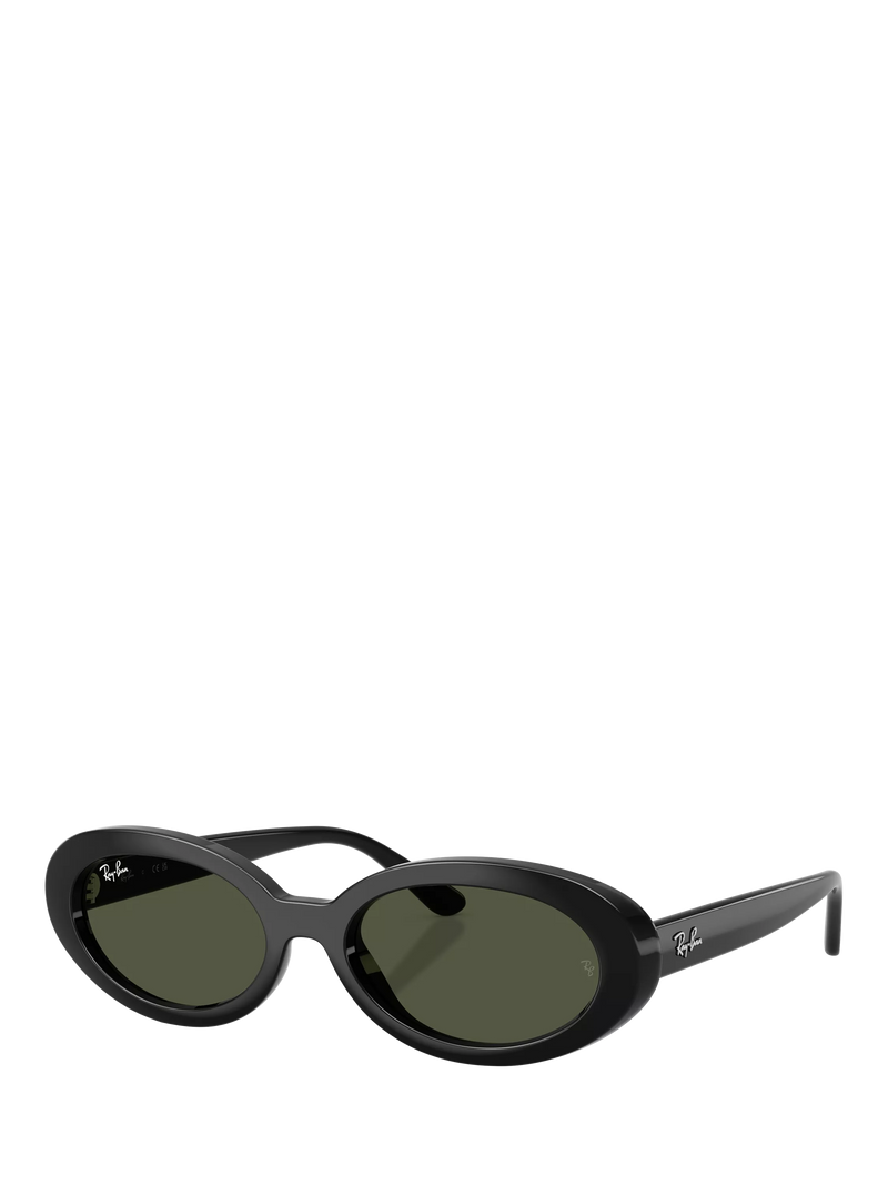 Ray-Ban RB2223 Oval Sunglasses, Black/Grey