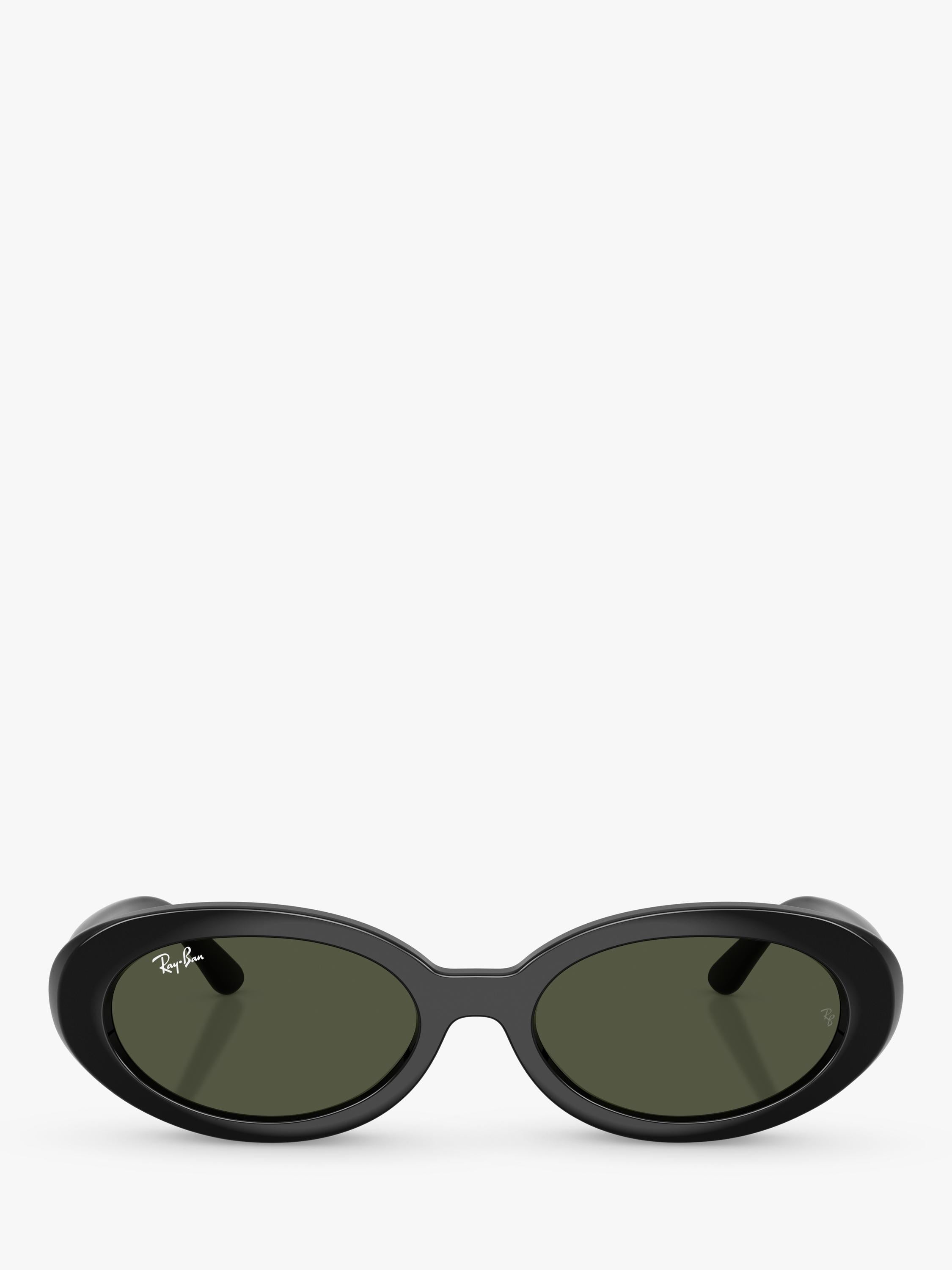 Ray-Ban RB2223 oval sunglasses black frame grey glass lenses (British brand)