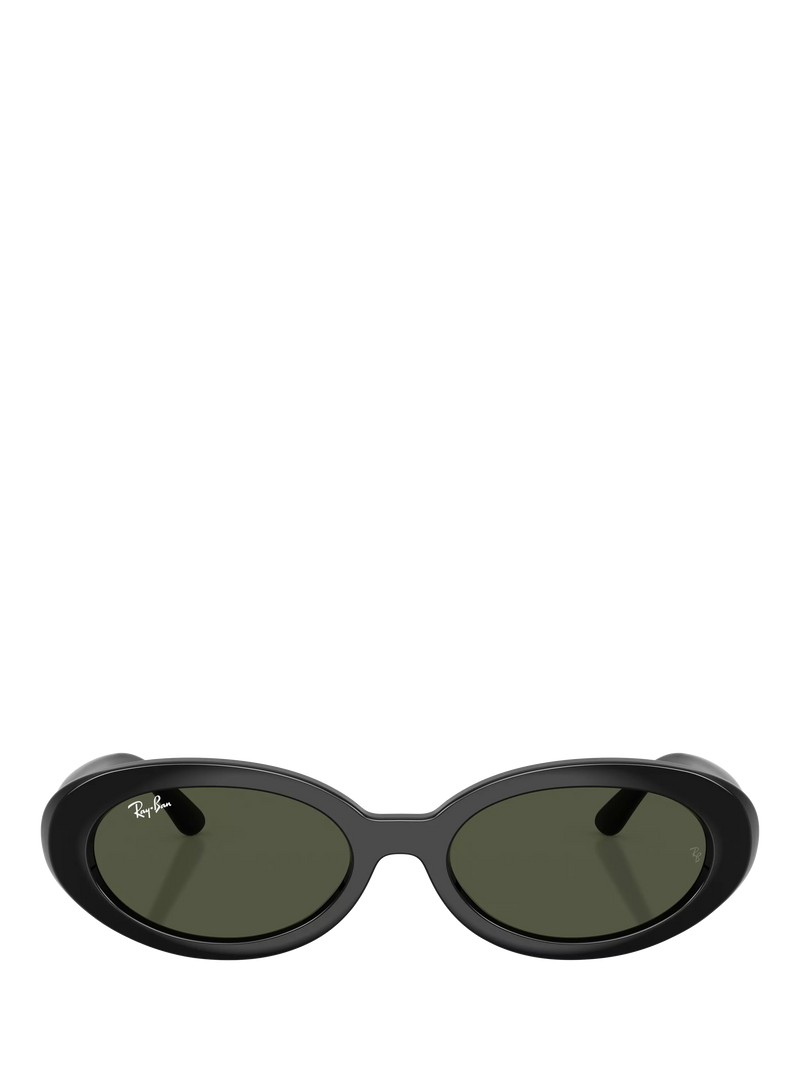 Ray-Ban RB2223 oval sunglasses black frame grey glass lenses (British brand)