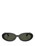 Ray-Ban RB2223 oval sunglasses black frame grey glass lenses (British brand)