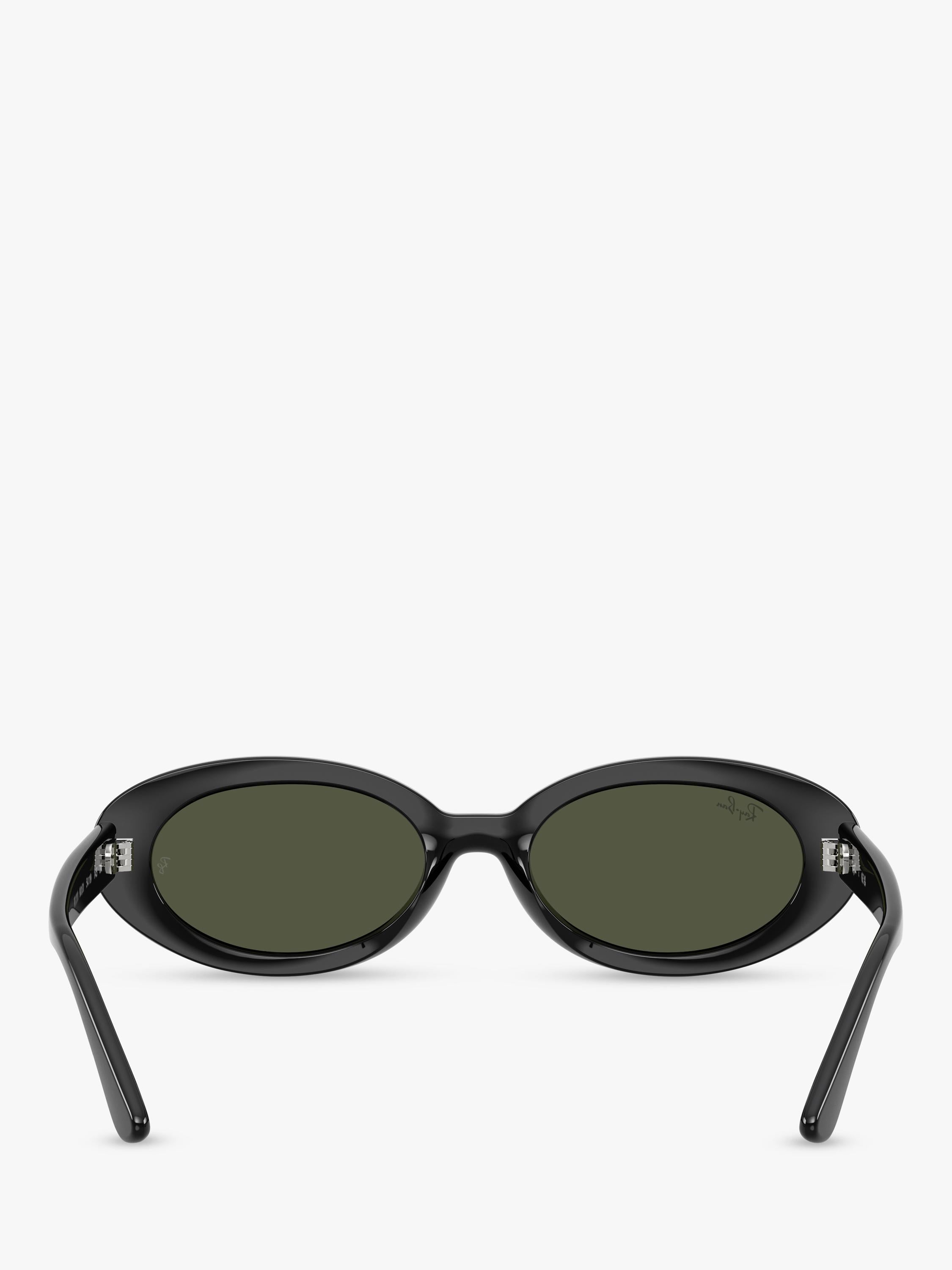 Ray-Ban RB2223 oval sunglasses black frame grey glass lenses (British brand)