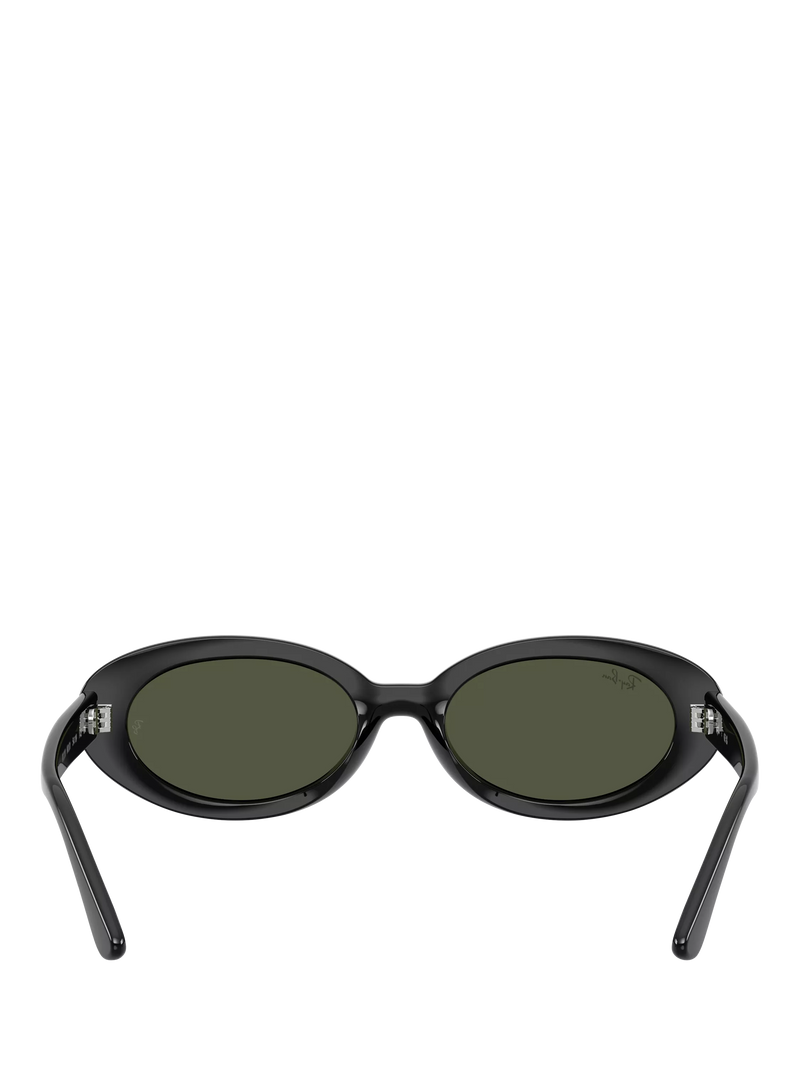 Ray-Ban RB2223 oval sunglasses black frame grey glass lenses (British brand)