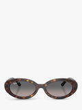 Ray-Ban RB2223 oval sunglasses Havana brown, imported from the UK
