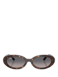 Ray-Ban RB2223 oval sunglasses Havana brown, imported from the UK