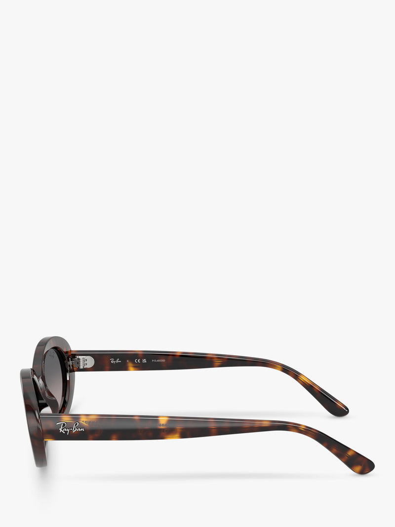 Ray-Ban RB2223 oval sunglasses Havana brown, imported from the UK
