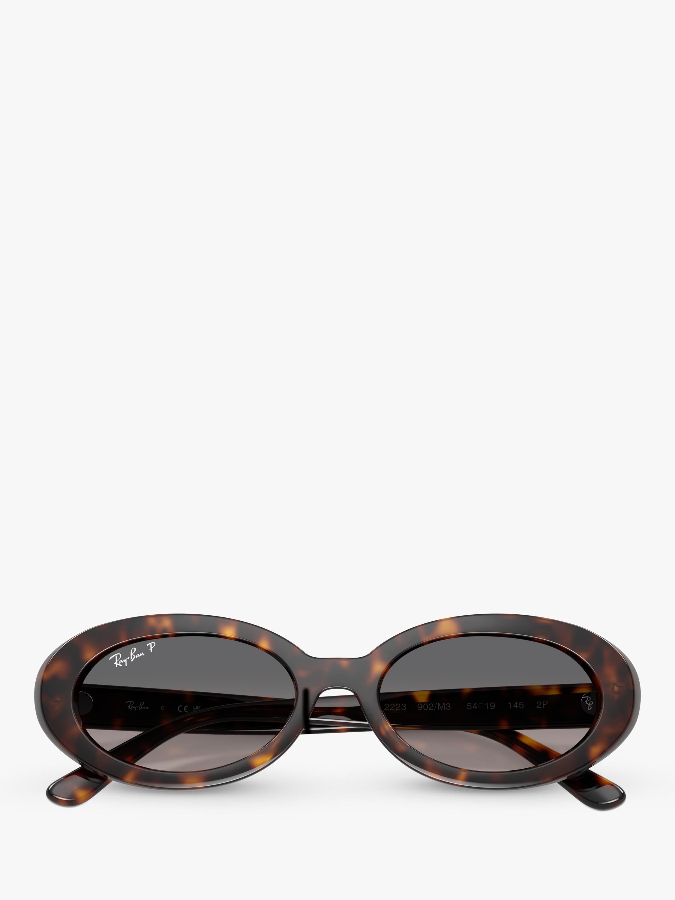 Ray-Ban RB2223 oval sunglasses Havana brown, imported from the UK