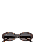 Ray-Ban RB2223 oval sunglasses Havana brown, imported from the UK