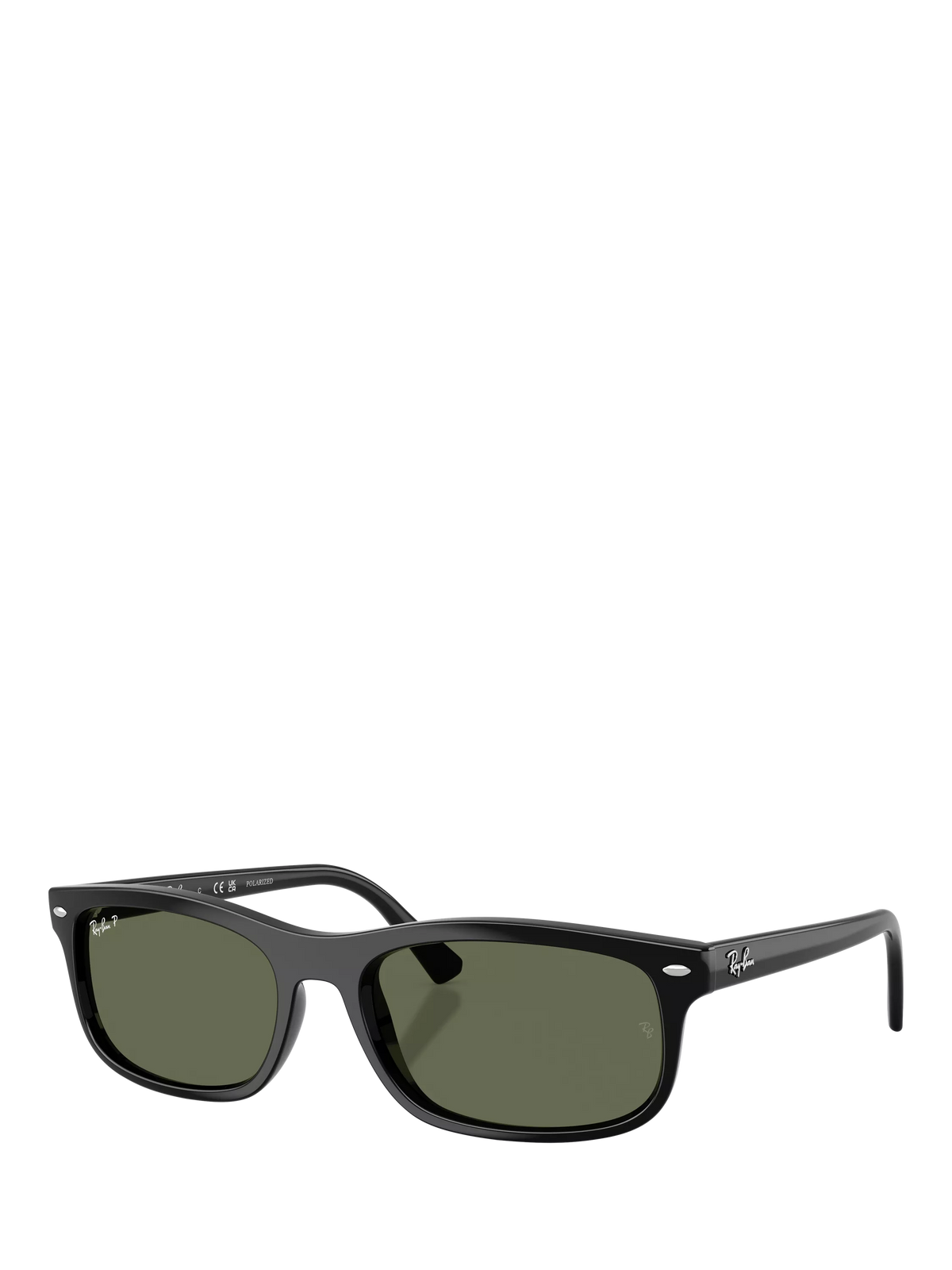 Ray-Ban RB2224 Unisex Rectangular Sunglasses, Black
