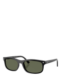 Ray-Ban RB2224 Unisex Rectangular Sunglasses, Black