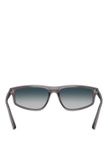 Ray-Ban RB2225 irregular gradient sunglasses grey frame, UK version