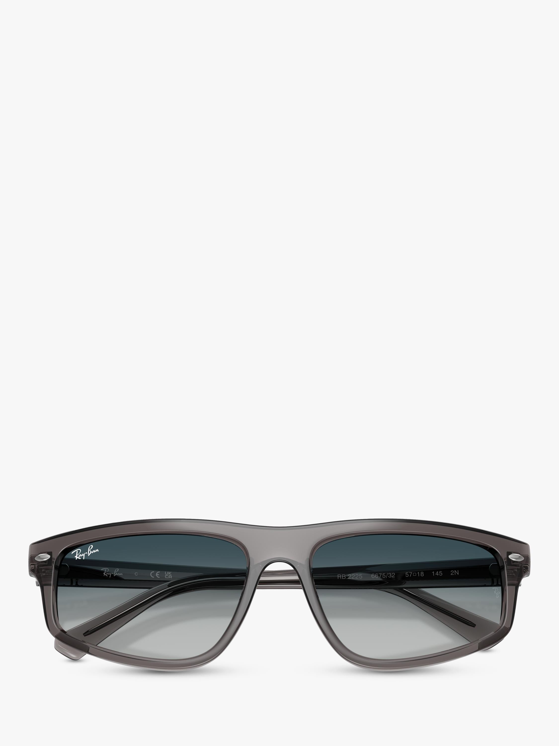 Ray-Ban RB2225 irregular gradient sunglasses grey frame, UK version