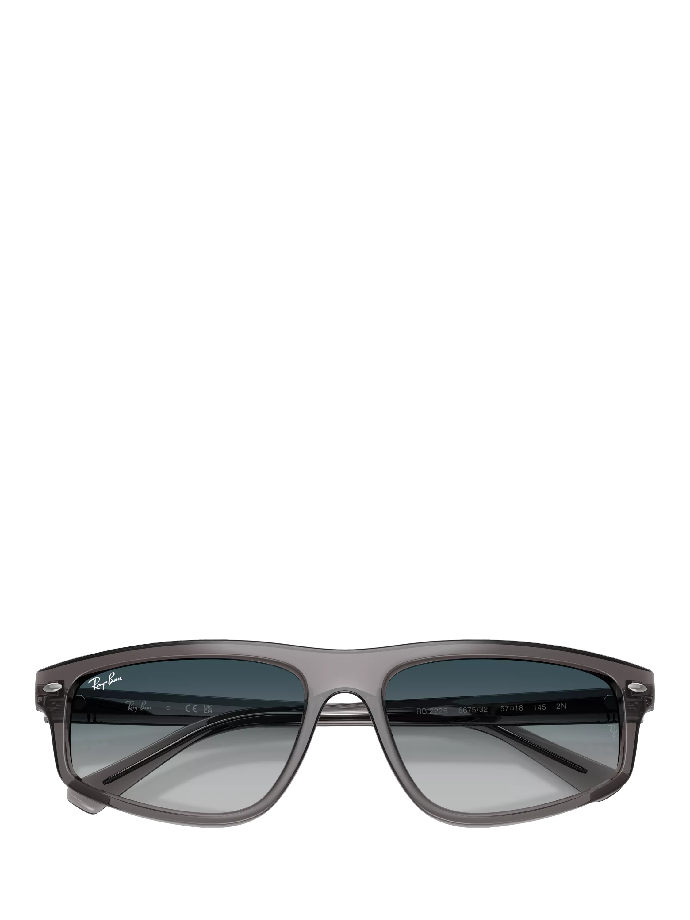 Ray-Ban RB2225 irregular gradient sunglasses grey frame, UK version