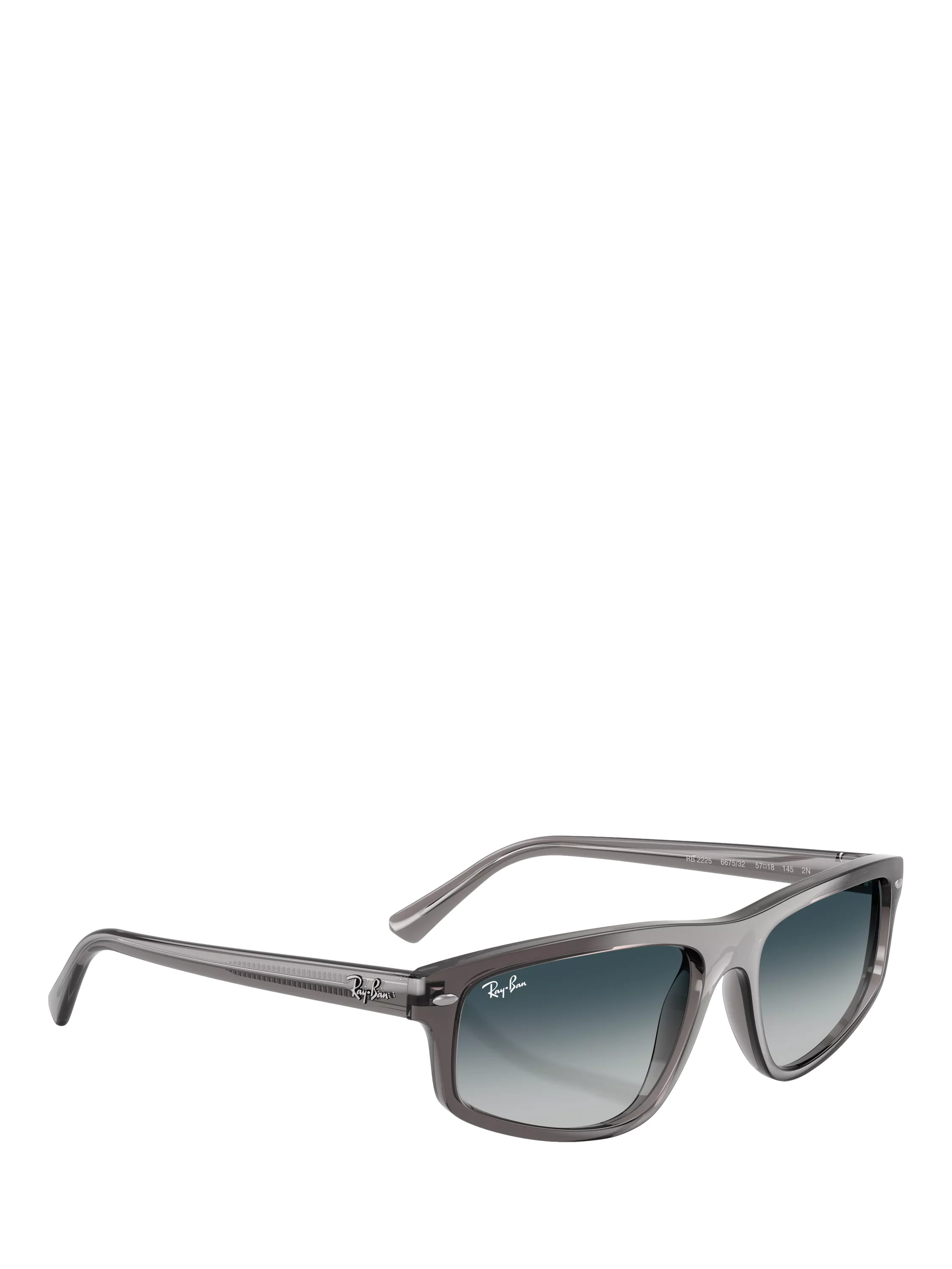 Ray-Ban RB2225 irregular gradient sunglasses grey frame, UK version