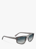 Ray-Ban RB2225 irregular gradient sunglasses grey frame, UK version