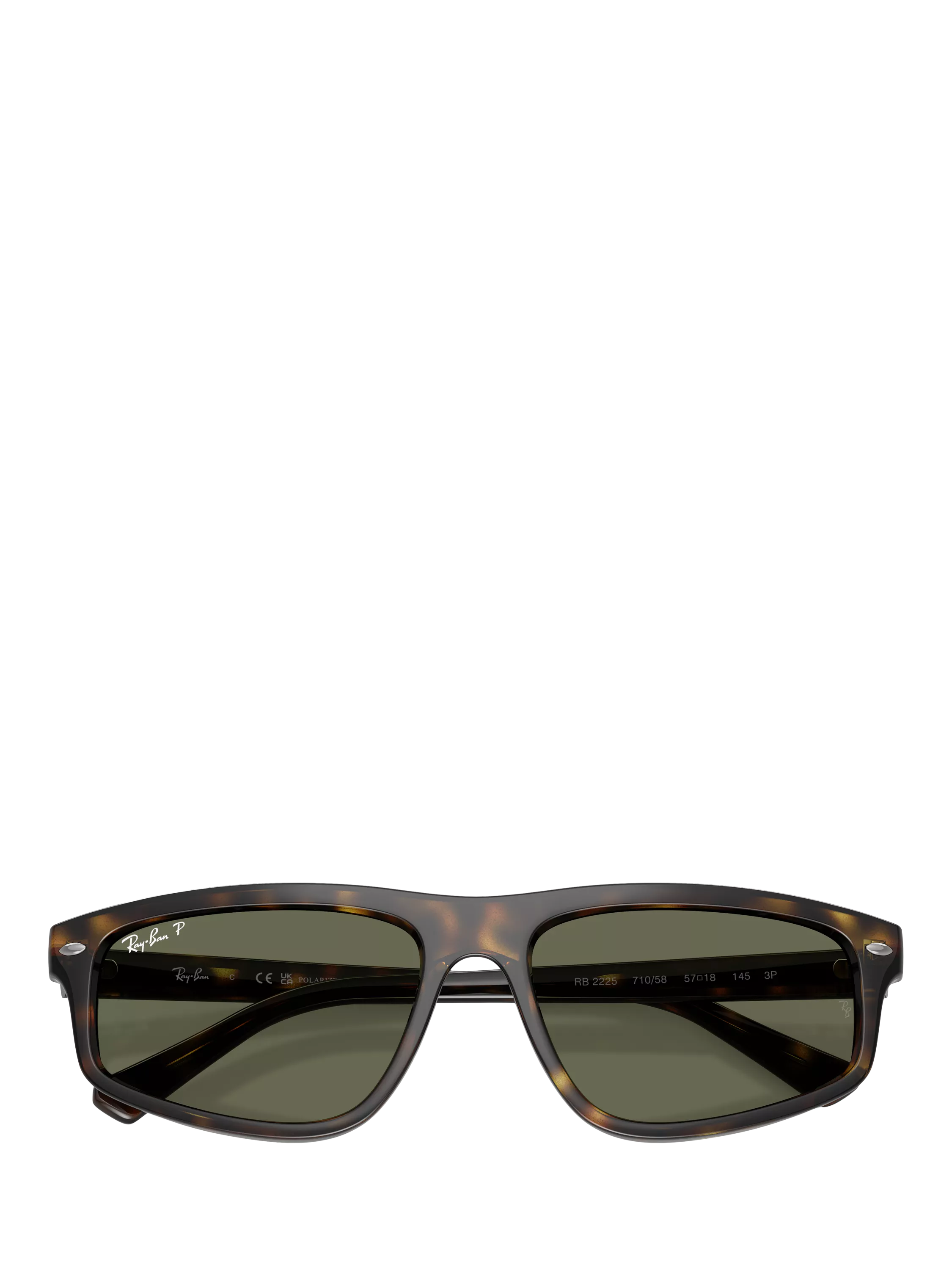 Ray-Ban RB2225 Havana irregular sunglasses (British brand)