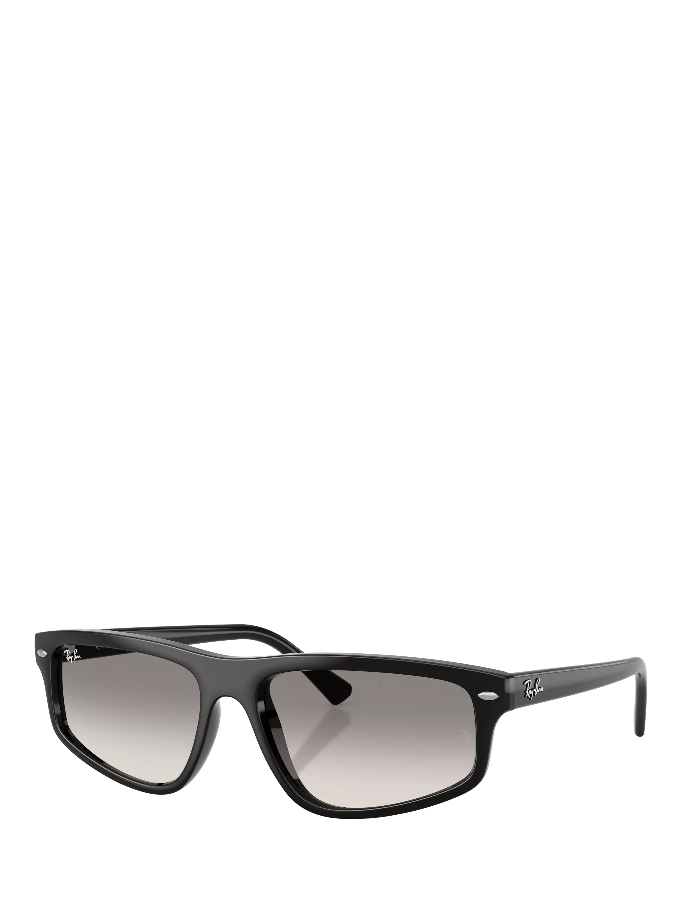 Ray-Ban RB2225 Unisex Irregular Sunglasses, Black