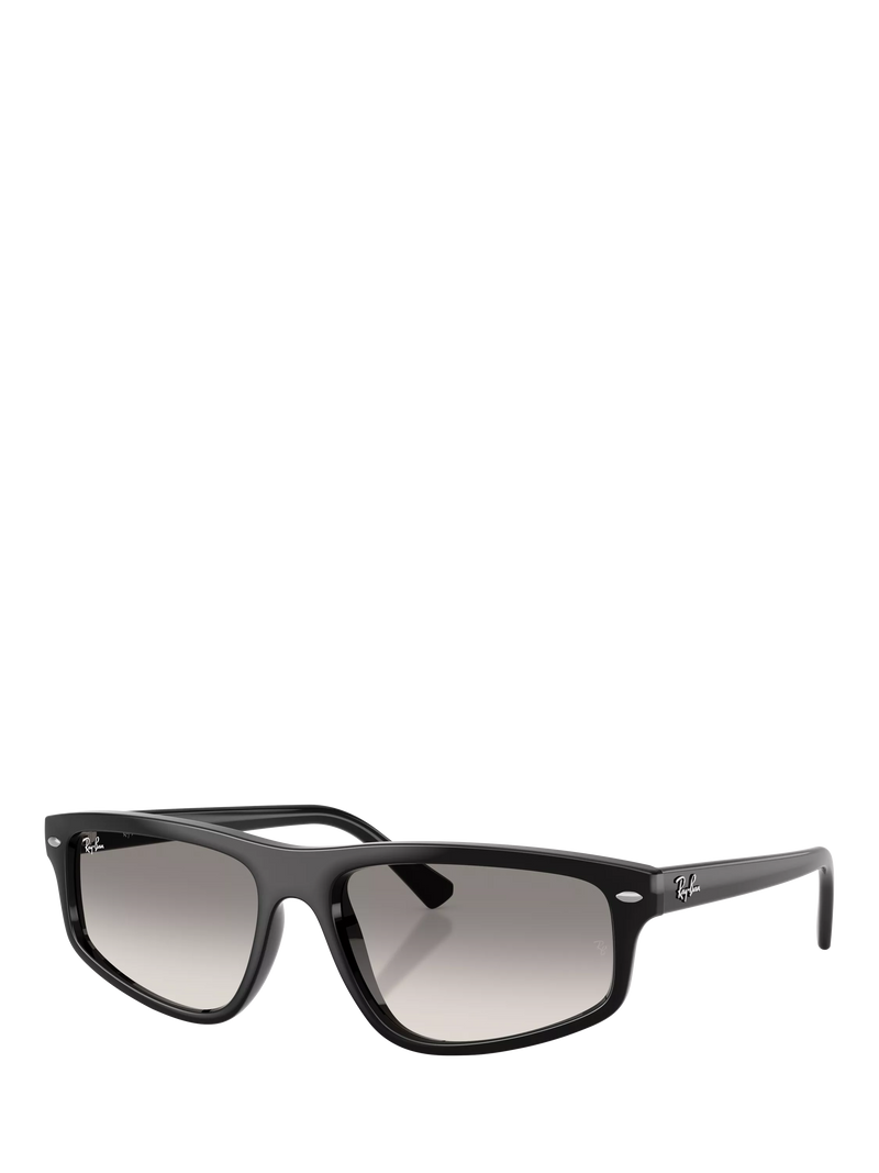 Ray-Ban RB2225 Unisex Irregular Sunglasses, Black