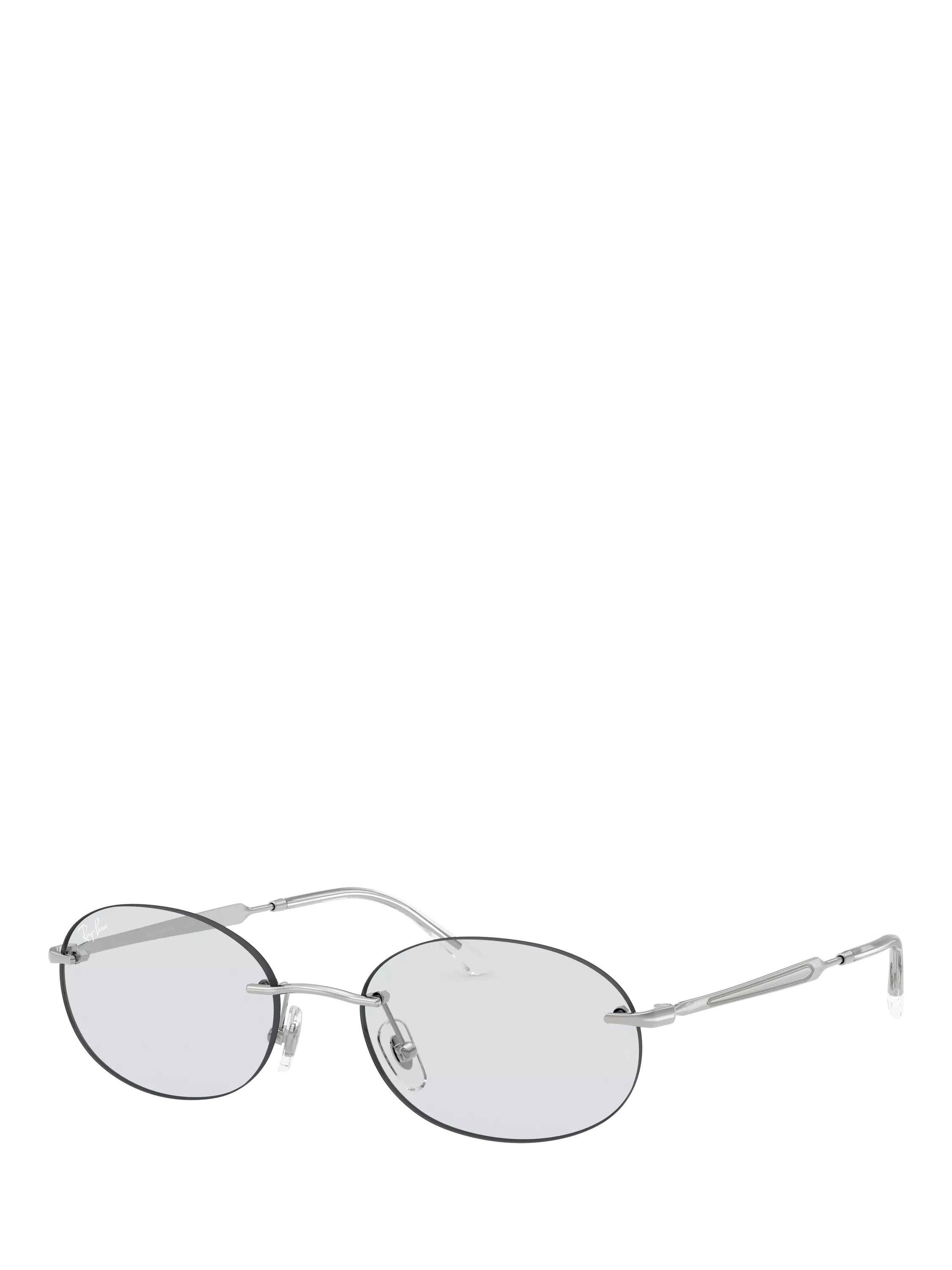 Ray-Ban RB3767 Unisex Oval Sunglasses, Silver