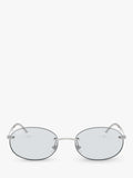 Ray-Ban RB3767 oval sunglasses silver metal frame, imported from the UK