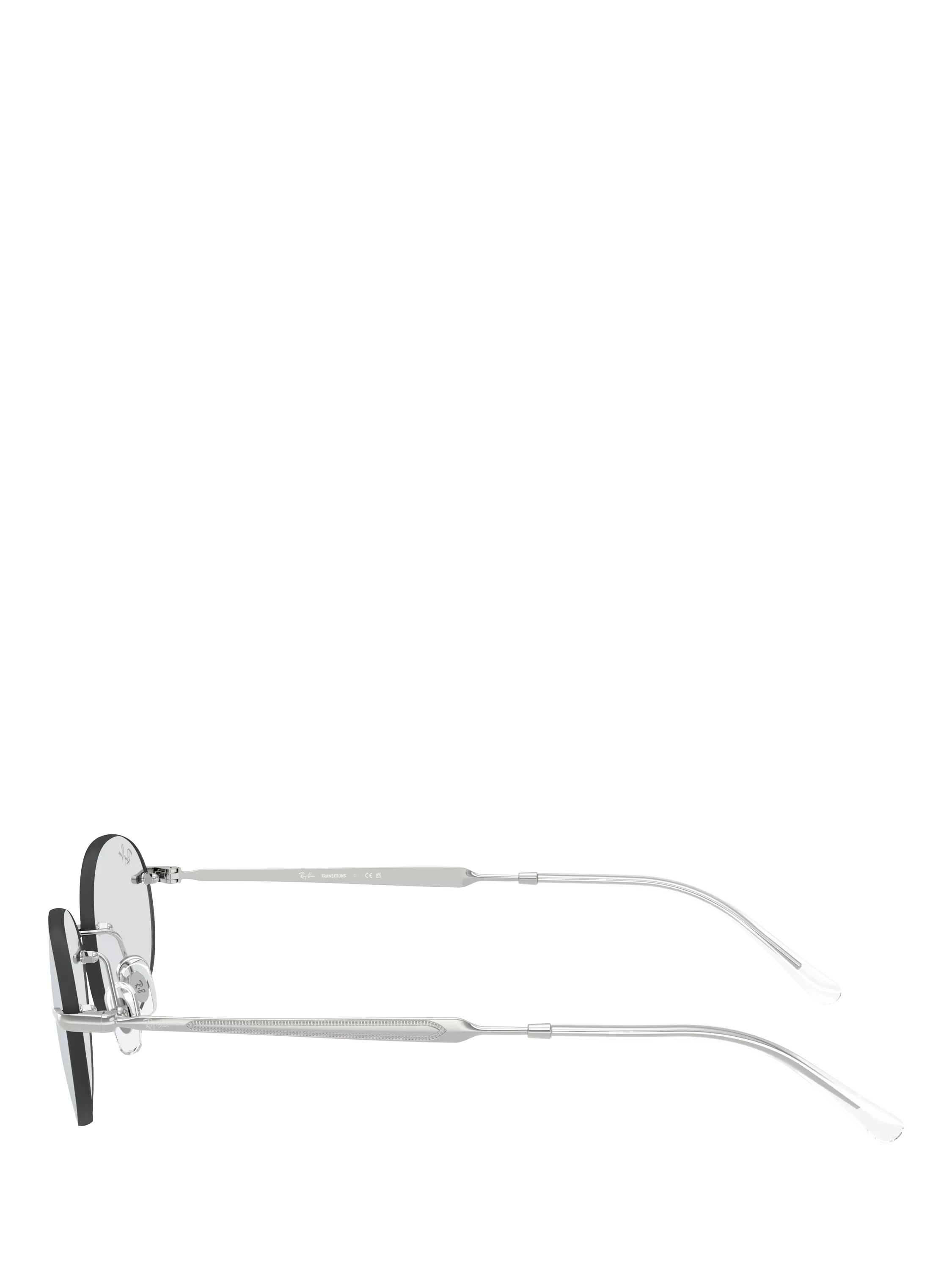 Ray-Ban RB3767 oval sunglasses silver metal frame, imported from the UK