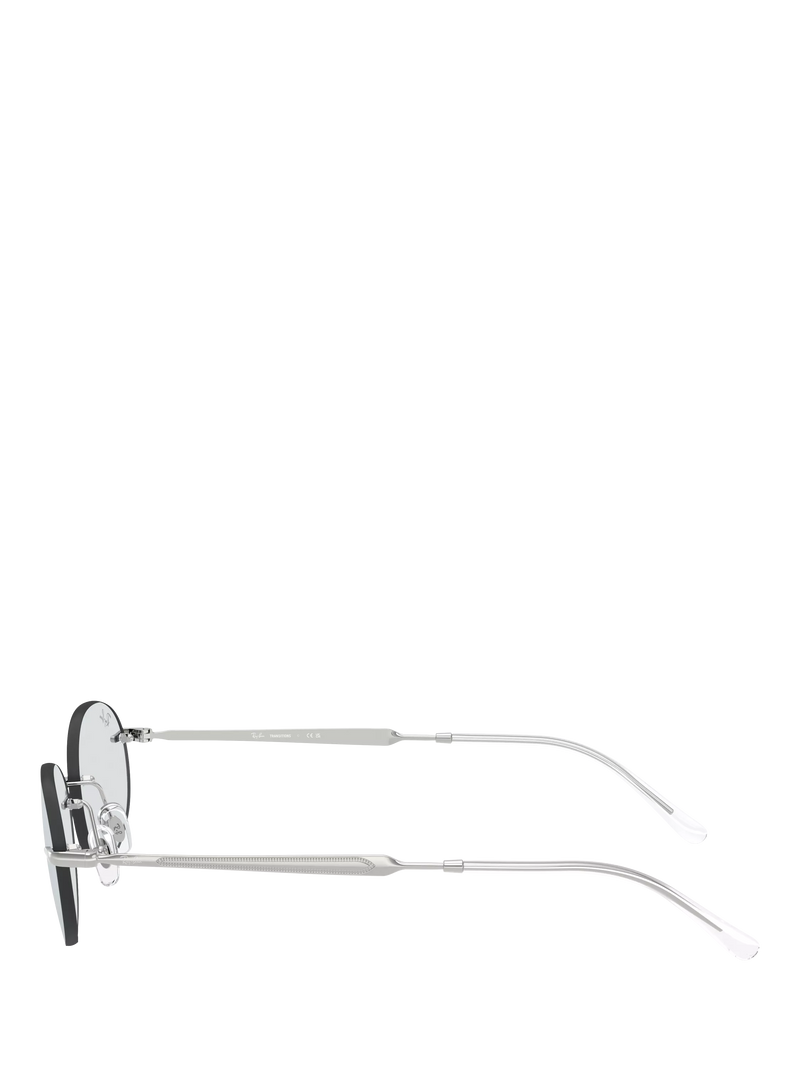 Ray-Ban RB3767 oval sunglasses silver metal frame, imported from the UK