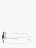 Ray-Ban RB3767 oval sunglasses silver metal frame, imported from the UK