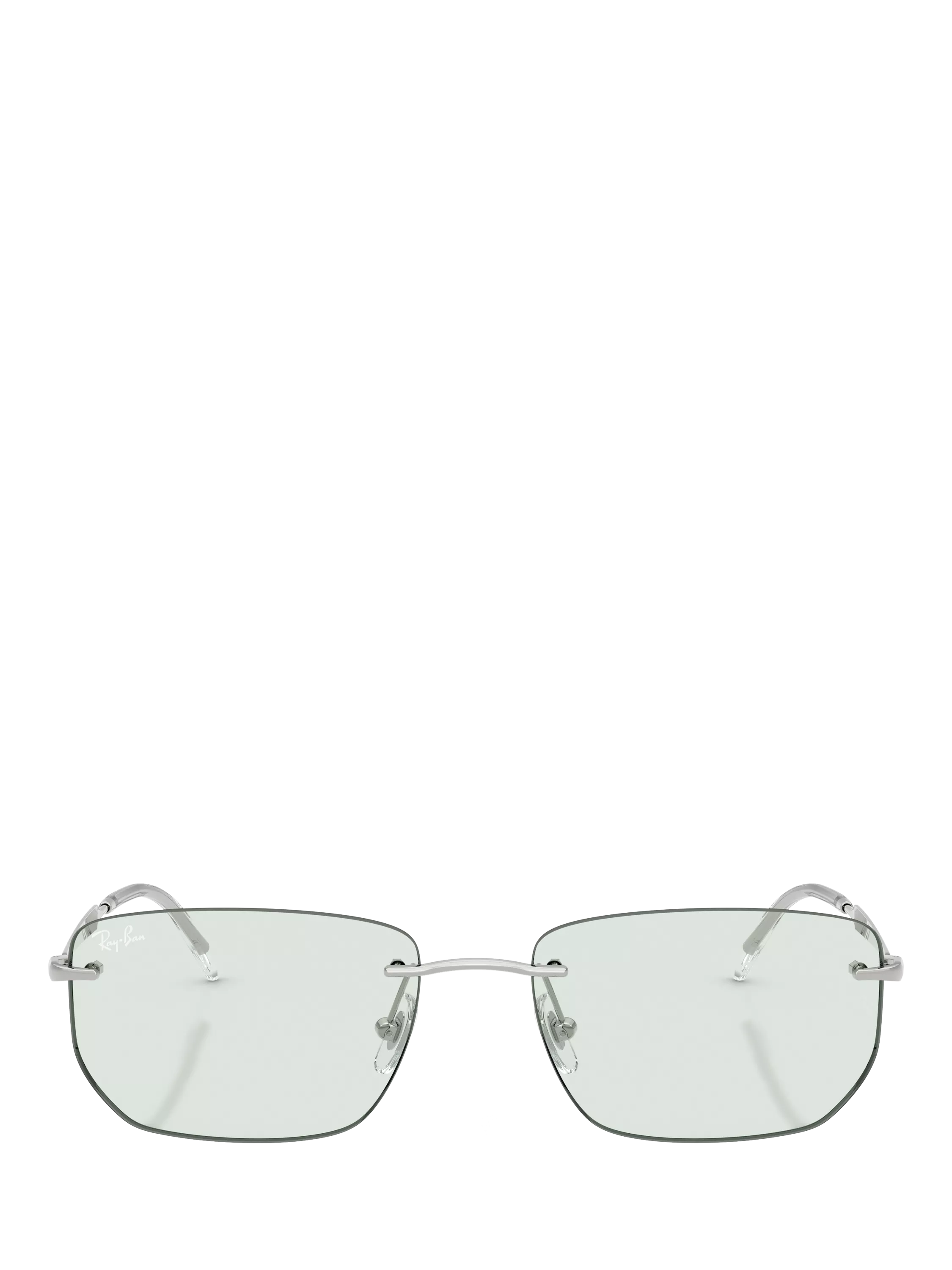 Ray-Ban RB3768 irregular silver metal sunglasses with photochromic lenses - British product
