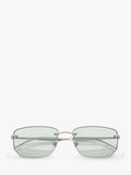 Ray-Ban RB3768 irregular silver metal sunglasses with photochromic lenses - British product