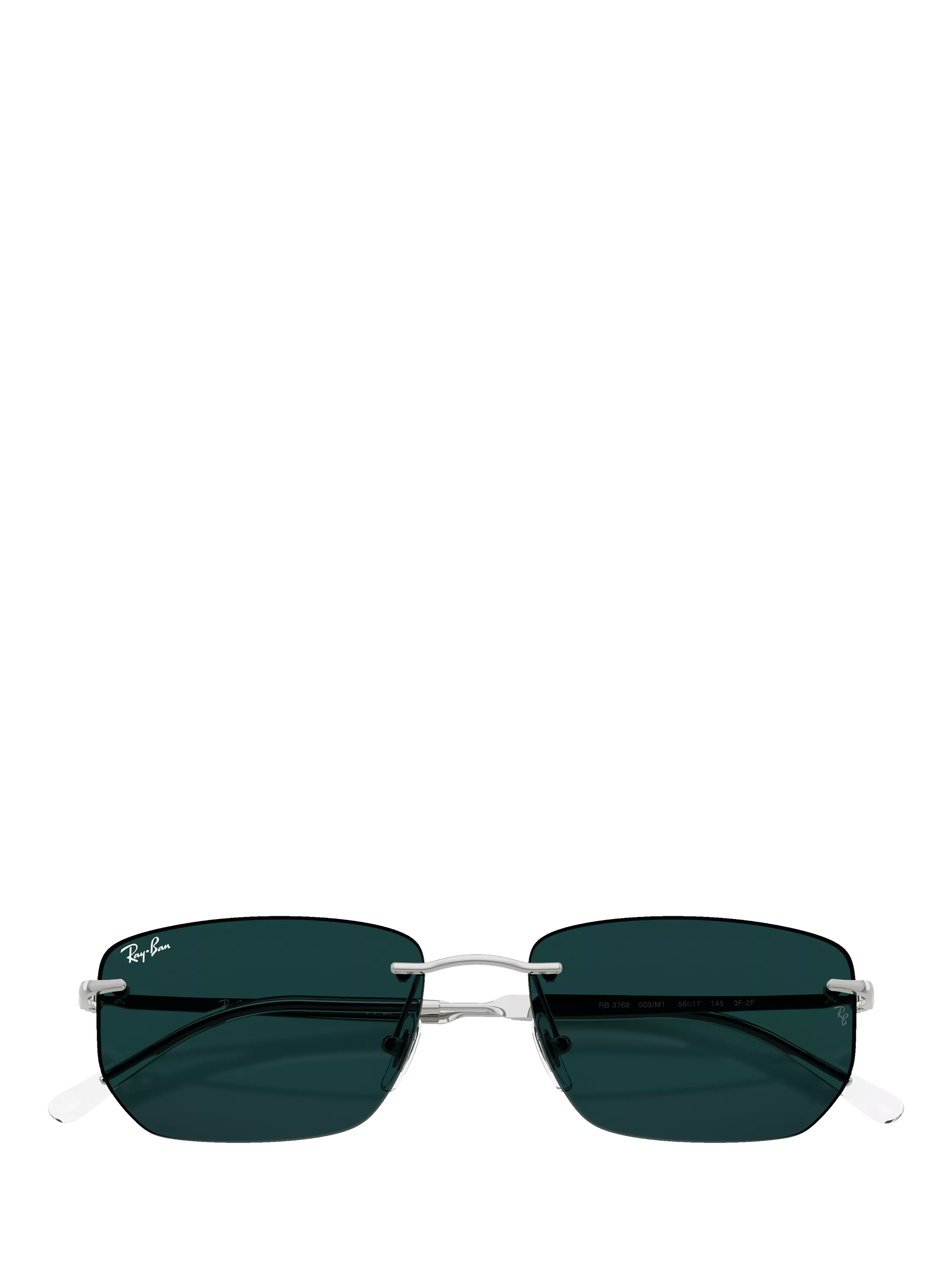 Ray-Ban RB3768 irregular silver metal sunglasses with photochromic lenses - British product