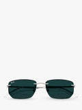 Ray-Ban RB3768 irregular silver metal sunglasses with photochromic lenses - British product