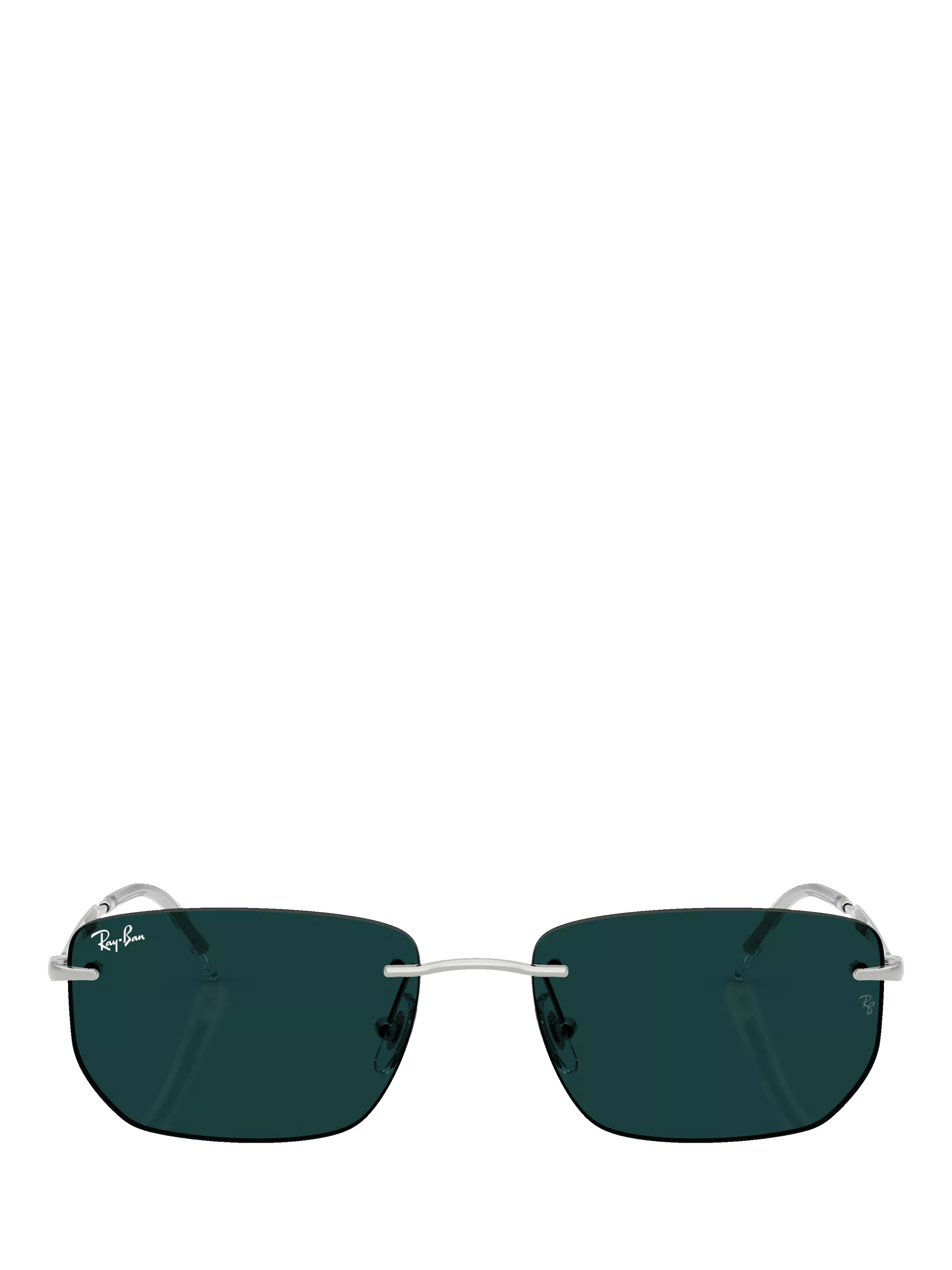 Ray-Ban RB3768 irregular silver metal sunglasses with photochromic lenses - British product