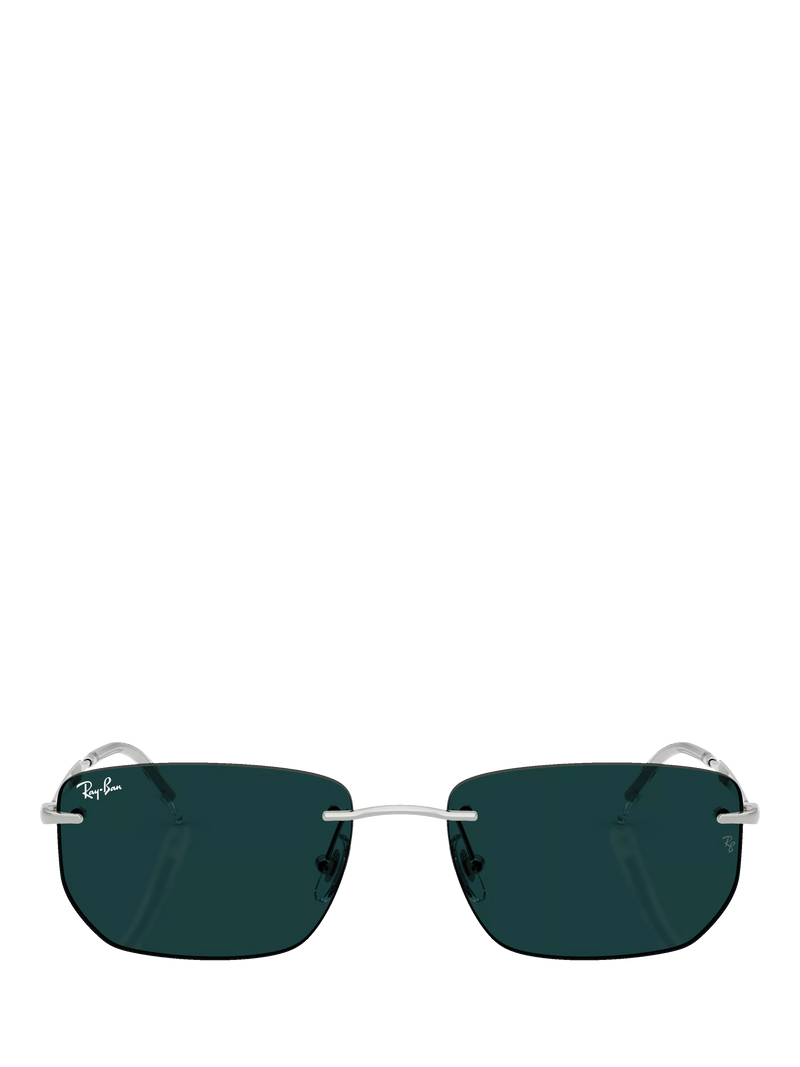 Ray-Ban RB3768 irregular silver metal sunglasses with photochromic lenses - British product