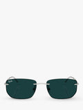 Ray-Ban RB3768 irregular silver metal sunglasses with photochromic lenses - British product