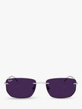Ray-Ban irregular sunglasses silver - British product