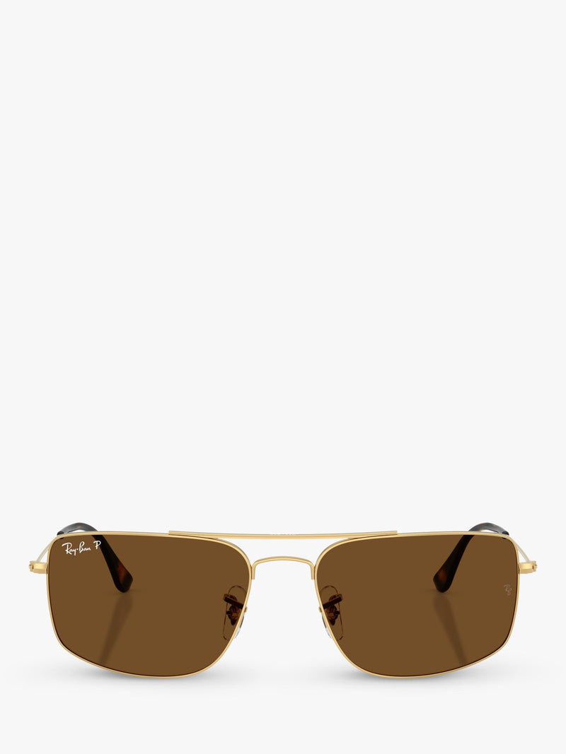 Ray-Ban square sunglasses Arista Gold RB3779, imported from the UK