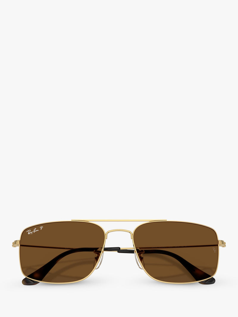 Ray-Ban square sunglasses Arista Gold RB3779, imported from the UK
