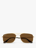 Ray-Ban square sunglasses Arista Gold RB3779, imported from the UK
