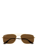 Ray-Ban square sunglasses Arista Gold RB3779, imported from the UK