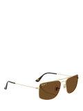 Ray-Ban square sunglasses Arista Gold RB3779, imported from the UK