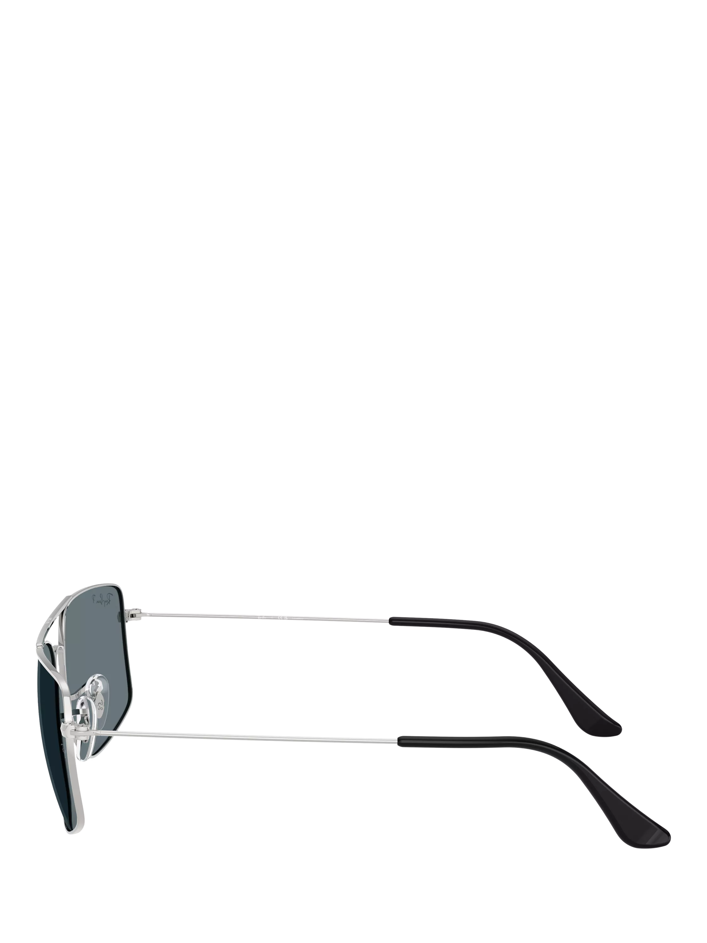 Ray-Ban Explorer III polarised square sunglasses silver blue - British product