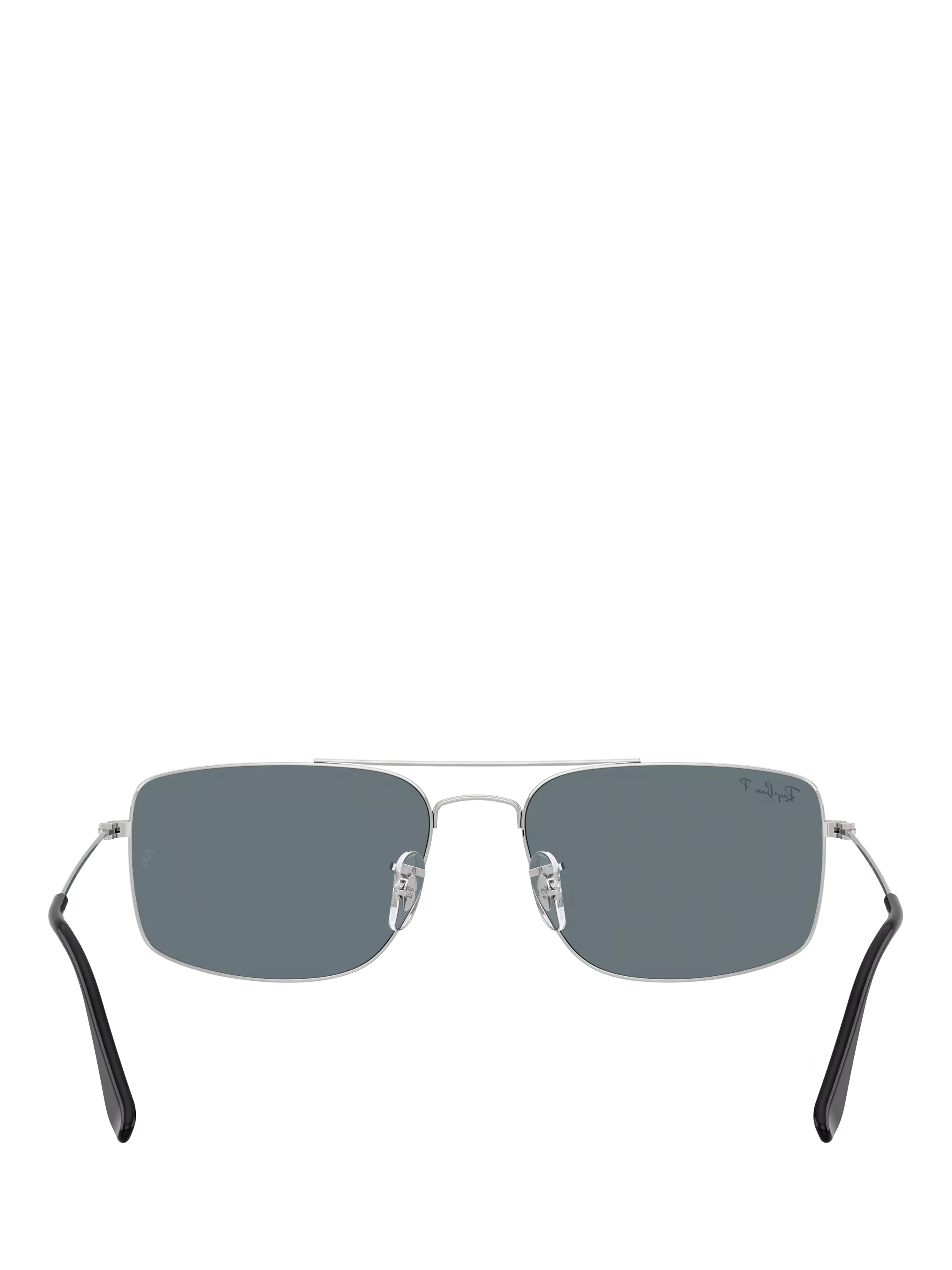 Ray-Ban Explorer III polarised square sunglasses silver blue - British product